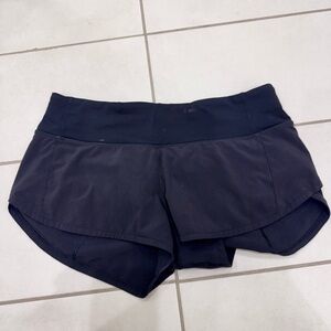 Lululemon Athletica Black Speed Shorts